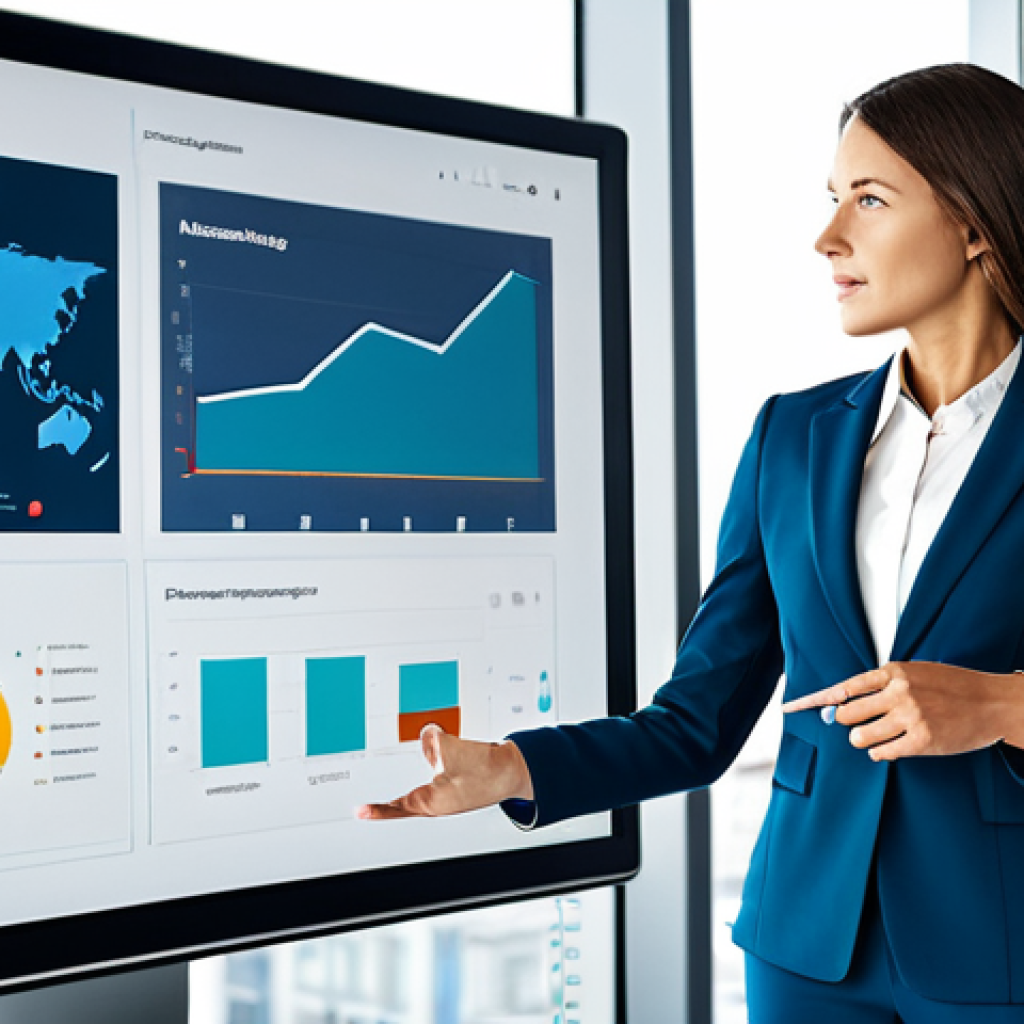 무역영어 자격증 취득 후 성공 사례 - International Marketing Professional**
"A professional marketing manager in a modern, bright office...