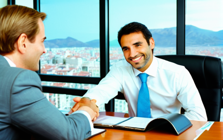 무역영어 자격증 취득 후 경력 발전 사례 - **Image Prompt 1: The Breakthrough Negotiation**
**Description:** A dynamic, wide-angle shot of ...