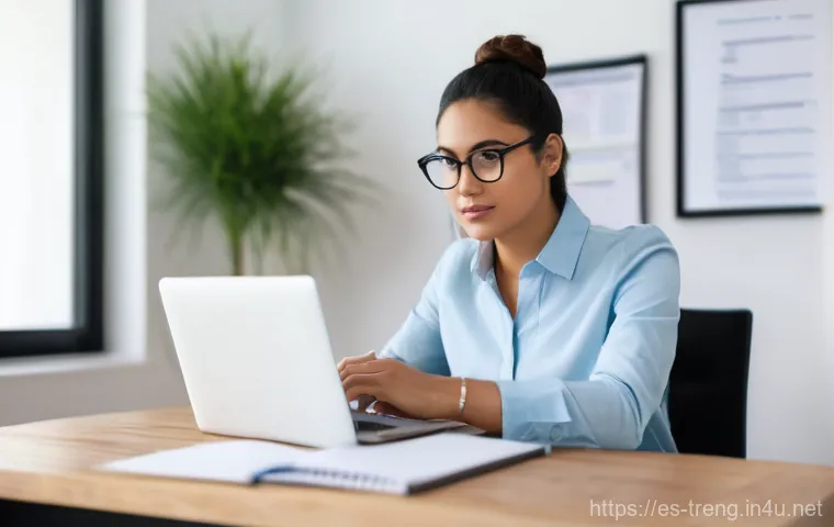 무역영어 시험 대비를 위한 필수 자료 추천 - **Prompt:** A diverse young professional, possibly of Hispanic background, in their late 20s or earl...