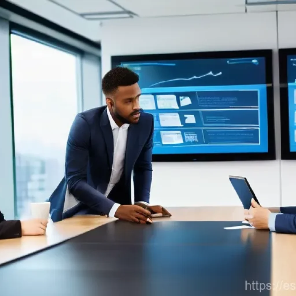 무역영어 시험 대비를 위한 문제 분석 사례 - **Prompt: Strategic Business Analysis Session**
"A diverse team of four young professionals (two...