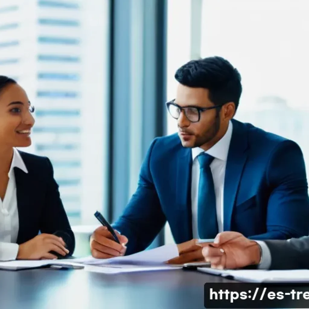 무역영어 실기 과목 심층 분석 - **Prompt:** A diverse group of three to four business professionals (men and women of various ethnic...