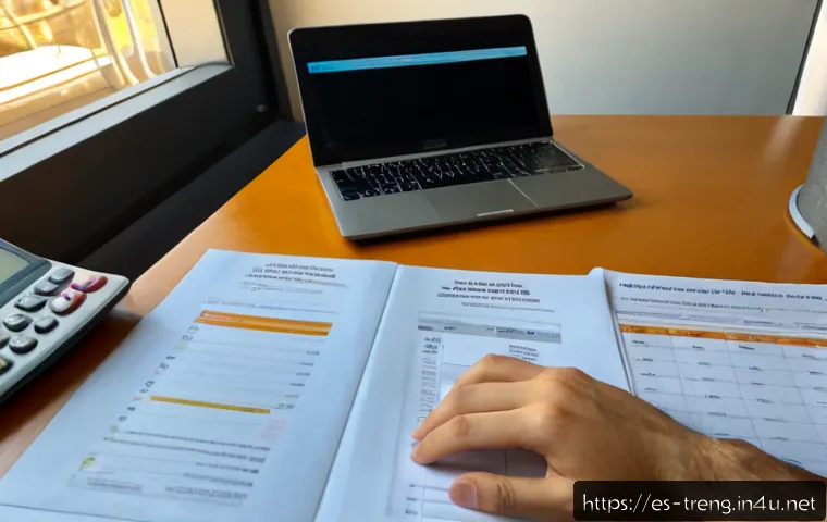 무역영어 시험과 취업 면접 대비 - Photorealistic study scene for international trade English exam preparation, a Spanish-speaking youn...