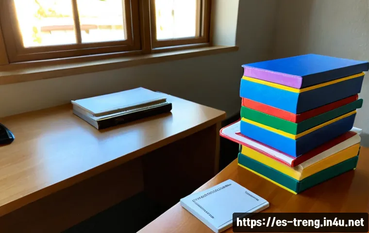 무역영어 시험 중점 과목 - Photorealistic study desk scene for an international trade certification exam, Spanish-speaking adul...
